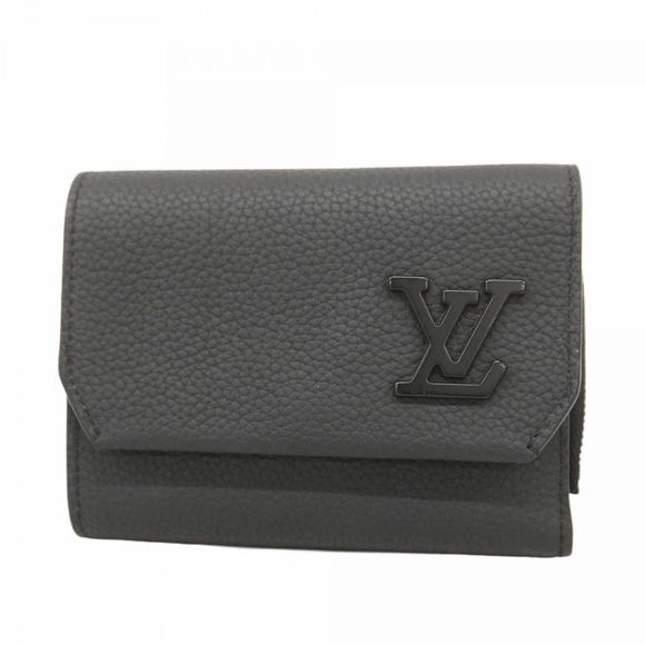 Louis Vuitton Tri-fold Wallet LV Aerogramme Portefeuille Pilot M81740 Noir  Men' - Picture 1 of 10